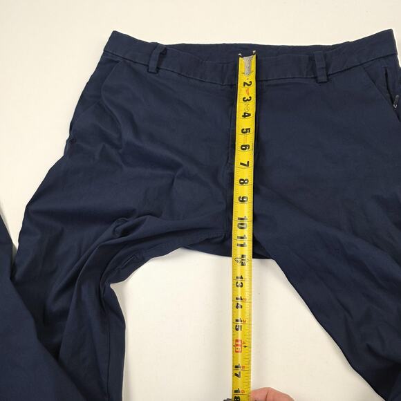 Lululemon Pants Mens 34 Navy Blue Chino Golf Performance Stretch Zip Pocket - Picture 12 of 13